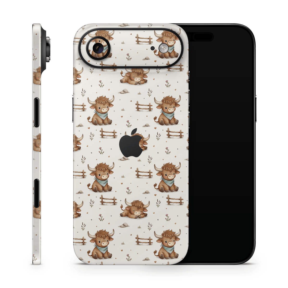 Highland Cows Apple iPhone Decal Skins
