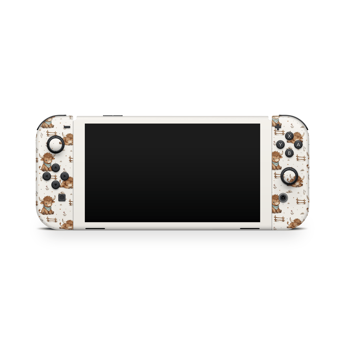 Highland Cows Nintendo Switch OLED Decal Skin
