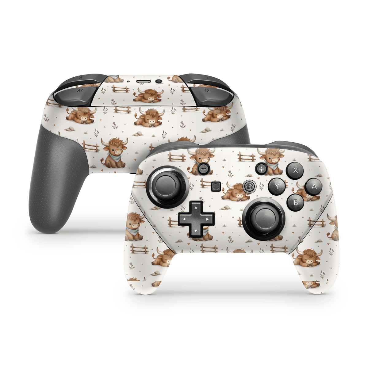 Highland Cows Switch Pro Controller skin