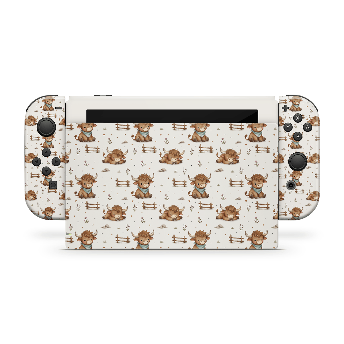 Highland Cows Nintendo Switch Decal Skin