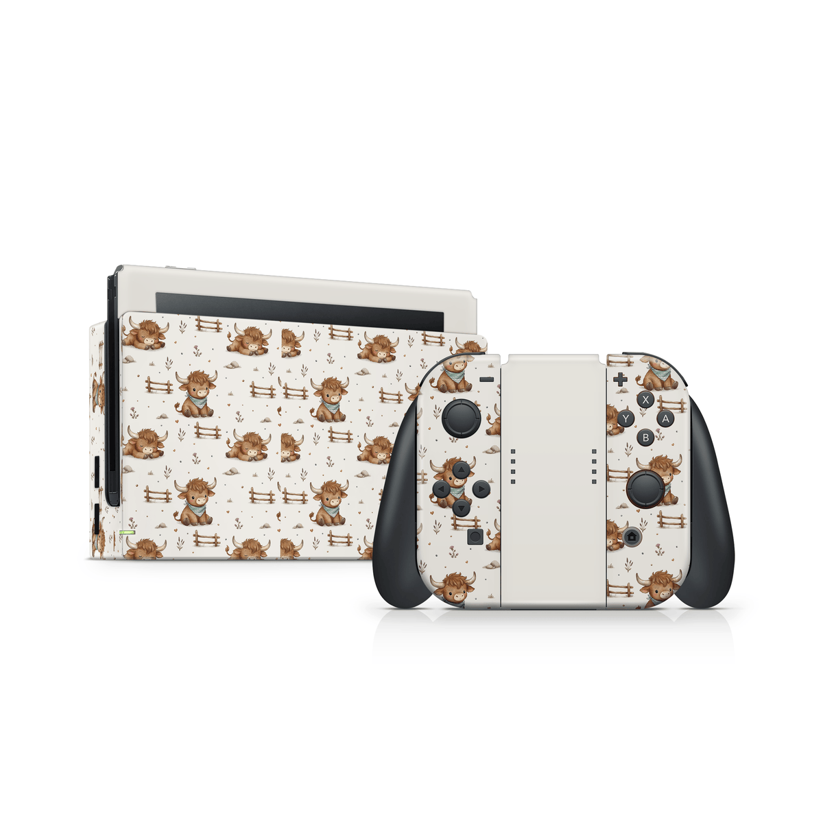 Highland Cows Nintendo Switch skin