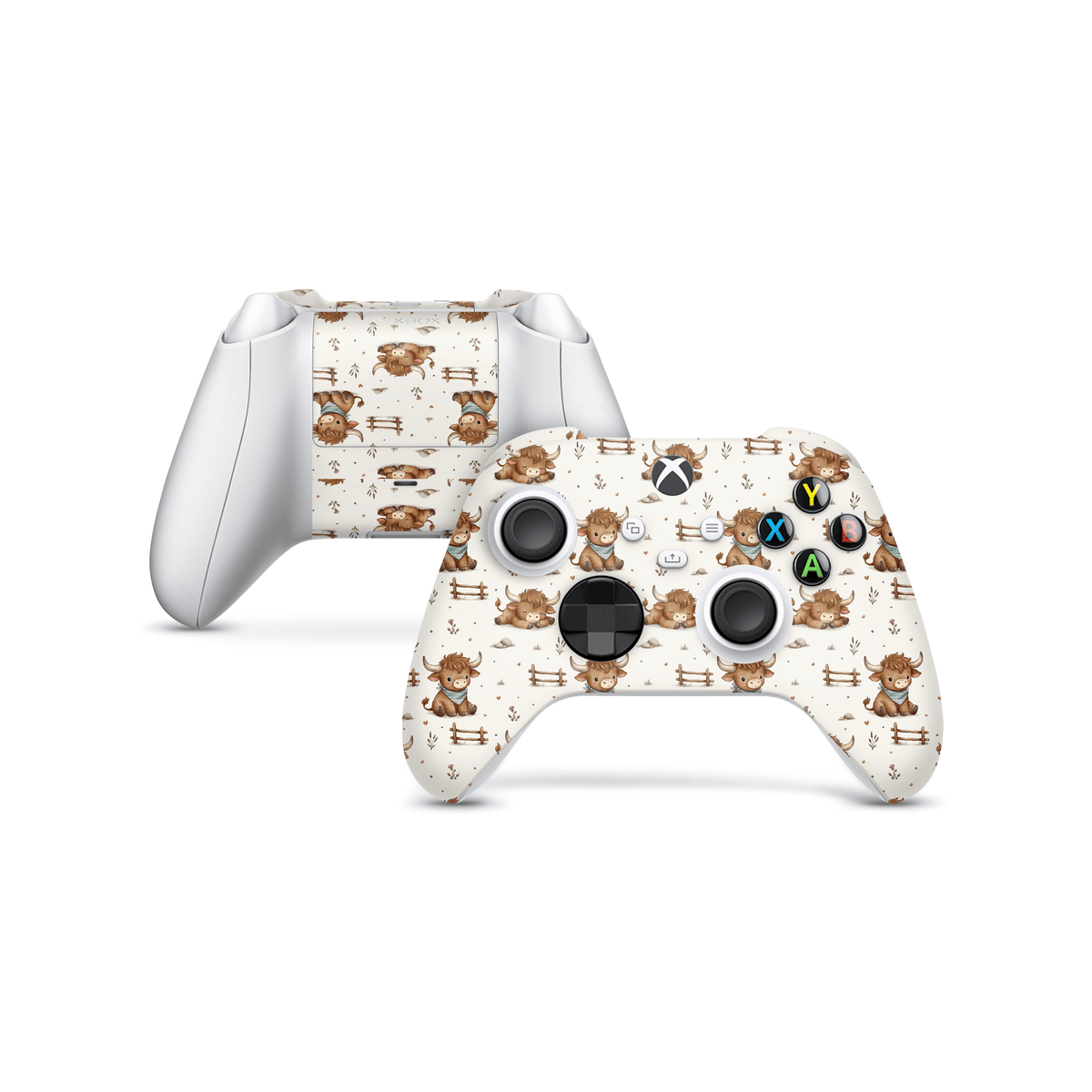 Highland Cows Xbox Series Controller skin
