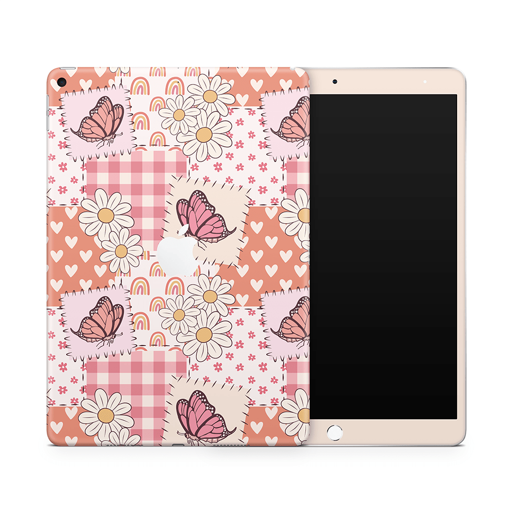 Blush Patchwork Apple iPad Skins