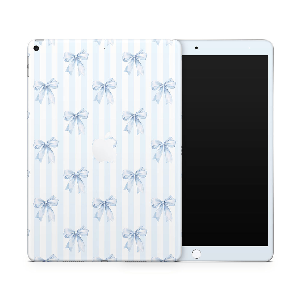 Sky Blue Bows Apple iPad Skins