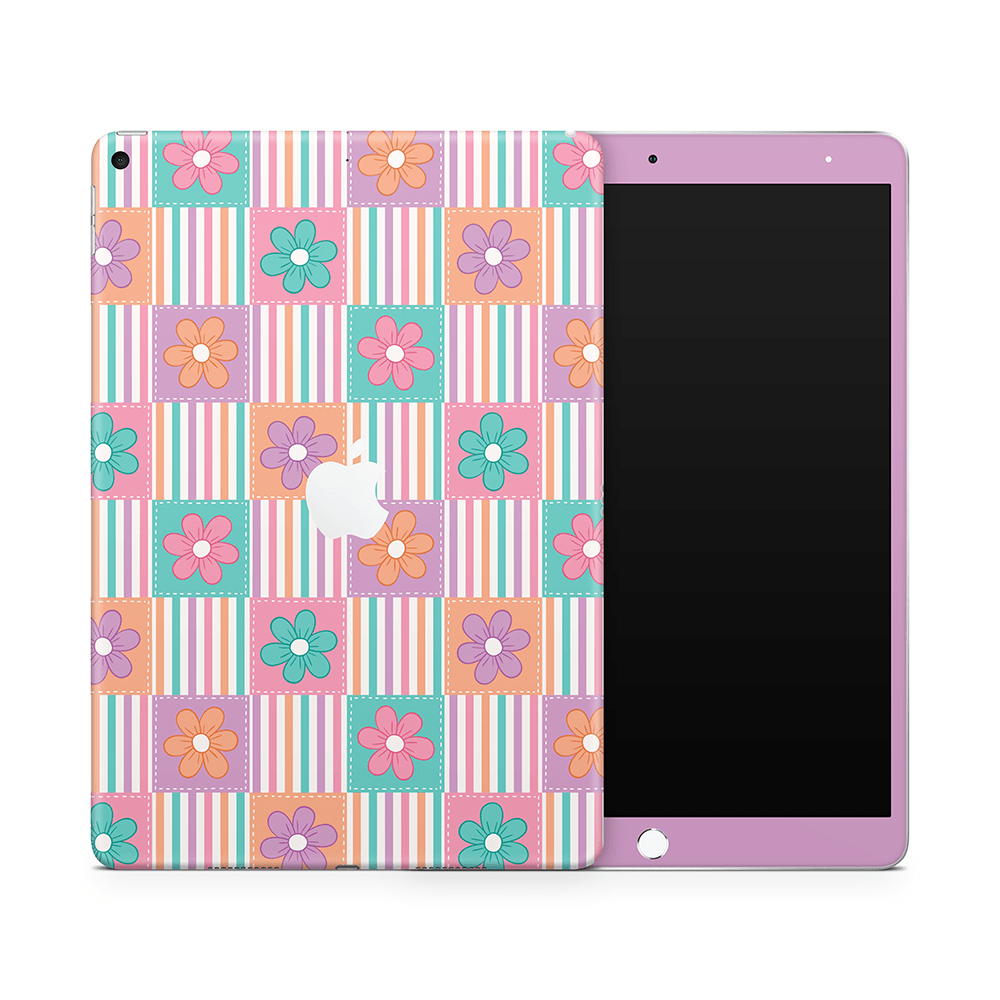 Daisy Patchwork Apple iPad Skins