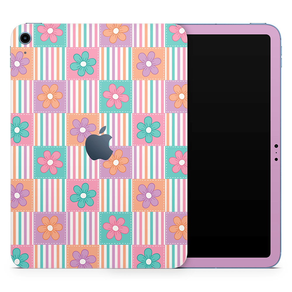 Daisy Patchwork Apple iPad Skins