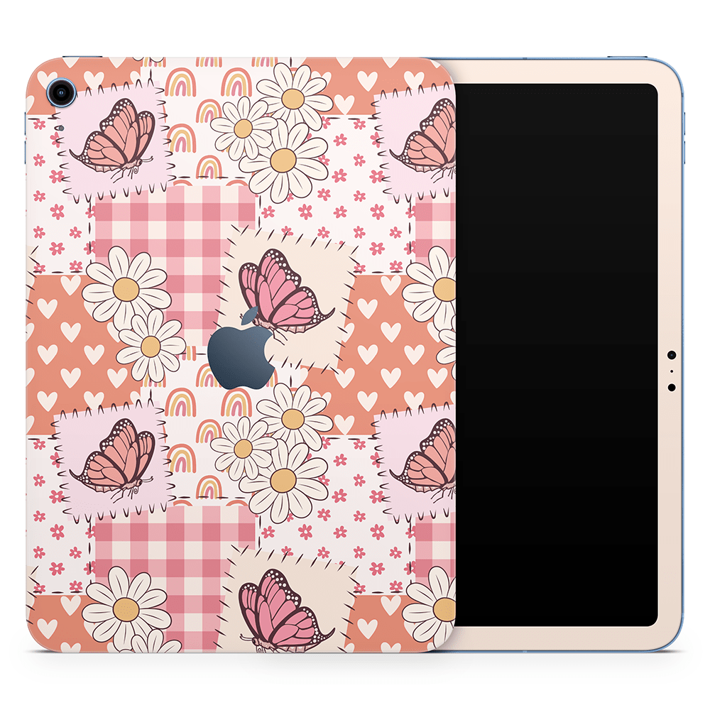Blush Patchwork Apple iPad Skins