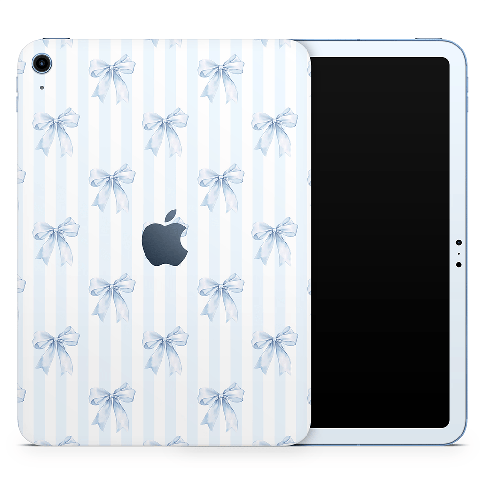 Sky Blue Bows Apple iPad Skins