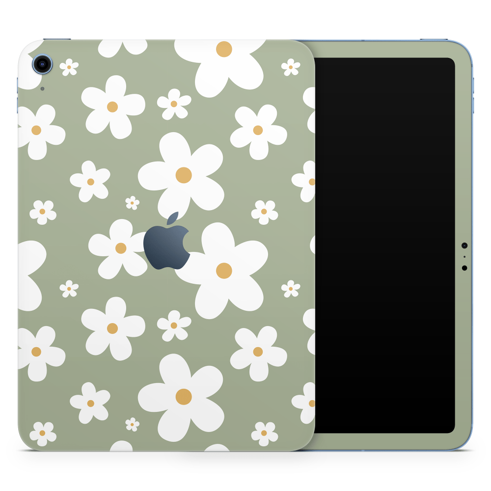 Verdant Daisies Apple iPad Skins