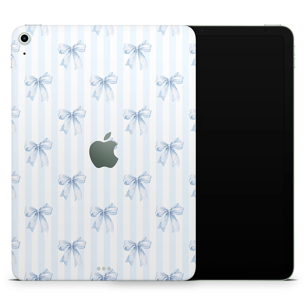 Sky Blue Bows Apple iPad Air Skins