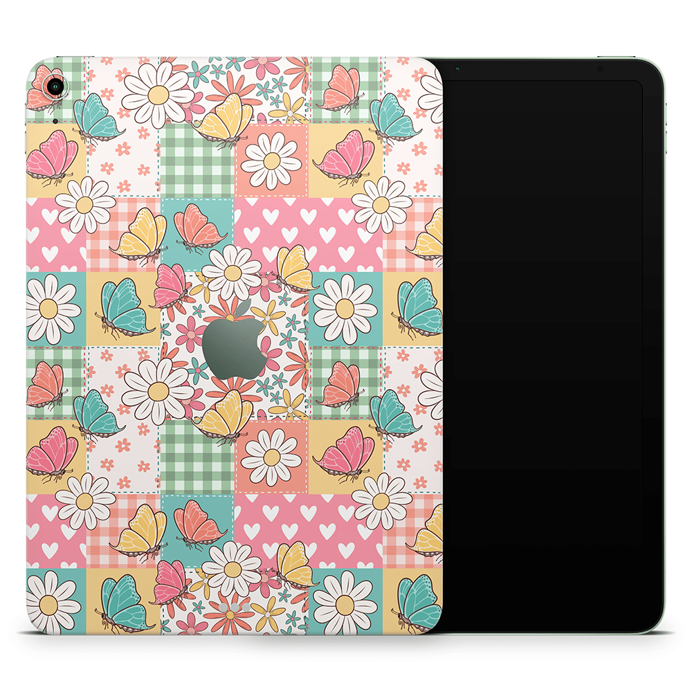 Butterfly Patchwork Apple iPad Air Skins