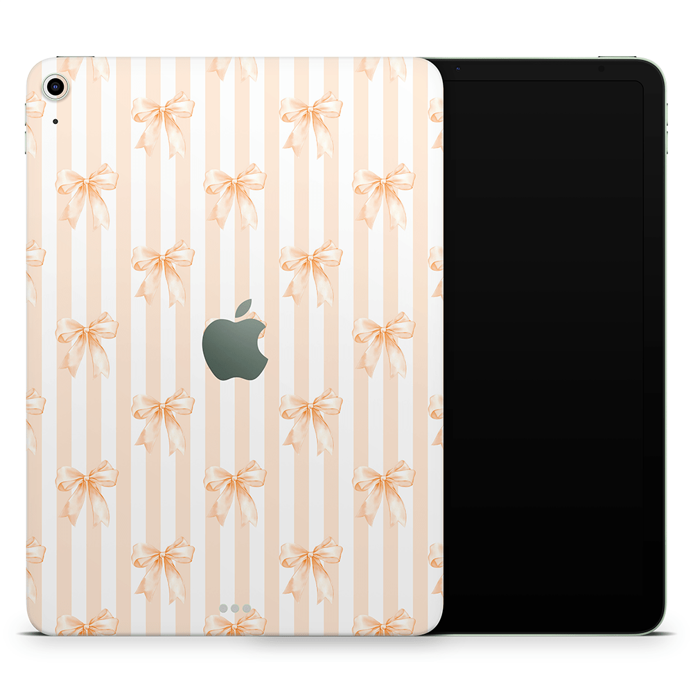Apricot Bows Apple iPad Air Skins