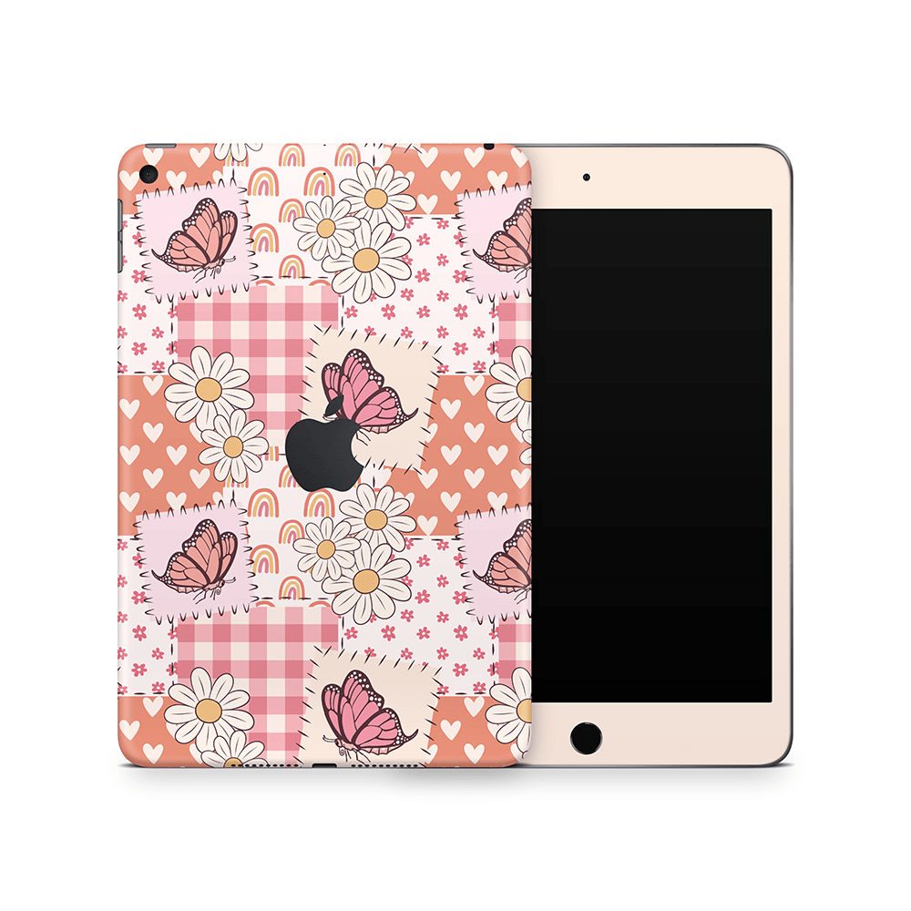 Blush Patchwork Apple iPad Mini Skins
