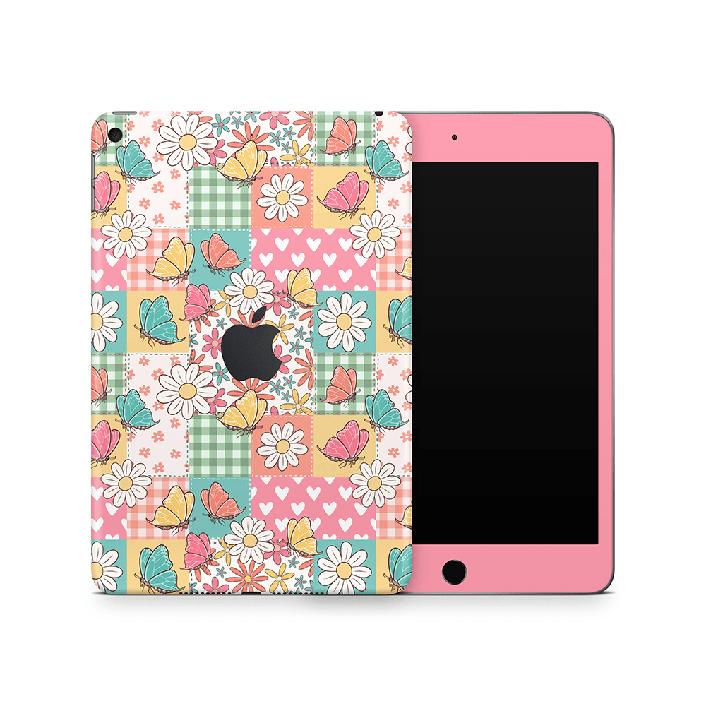 Butterfly Patchwork Apple iPad Mini Skins