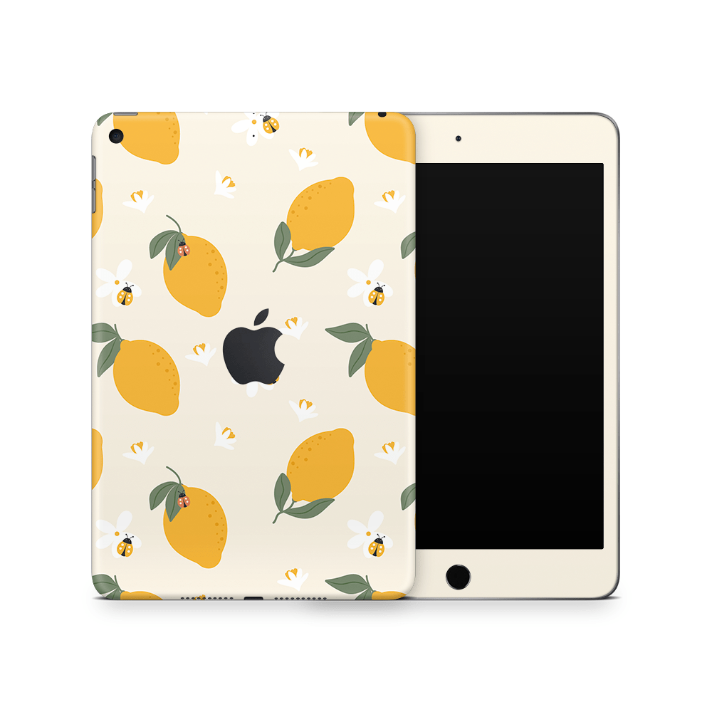 Zesty Lemons Beige Apple iPad Mini Skins