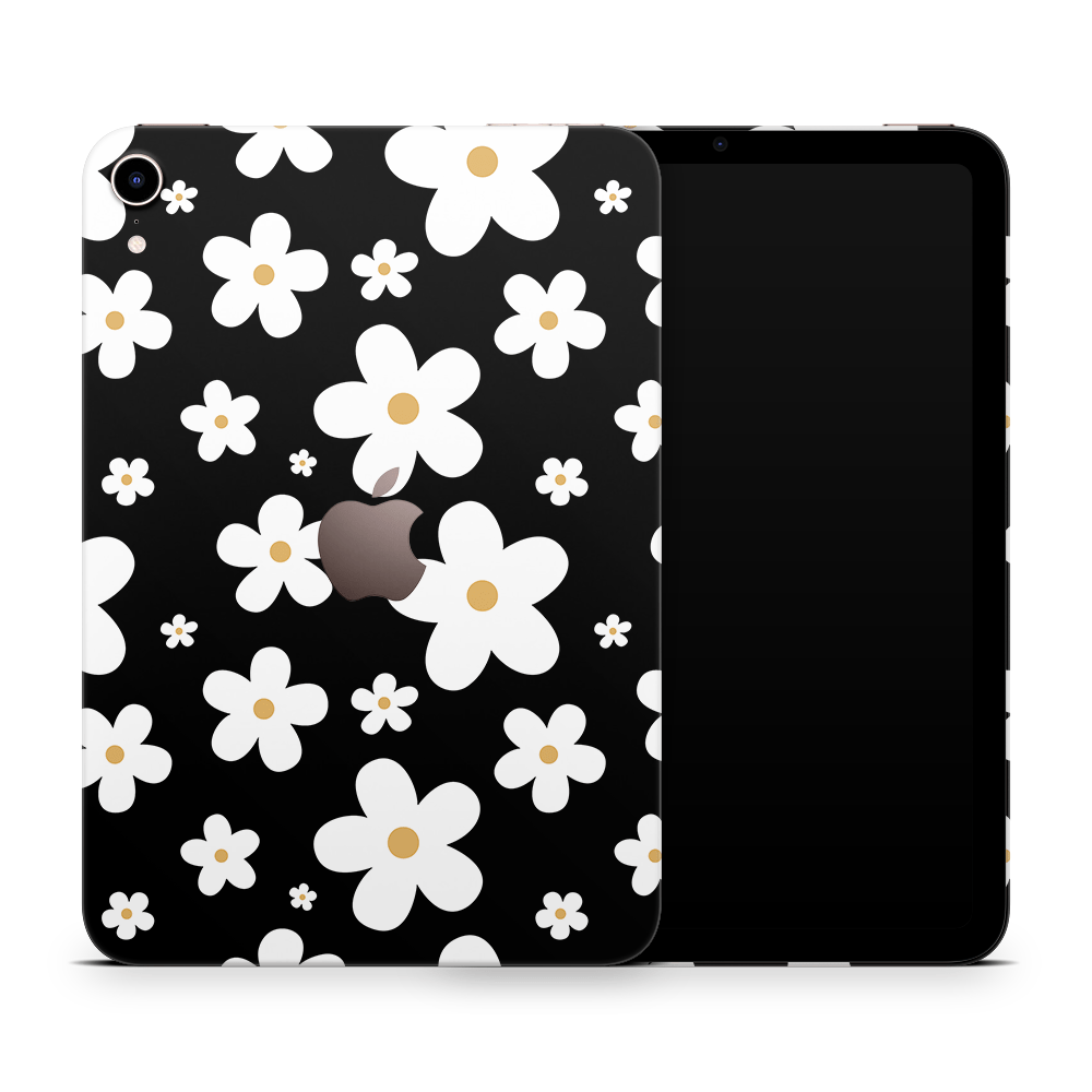 Monochrome Daisy Apple iPad Mini Skins
