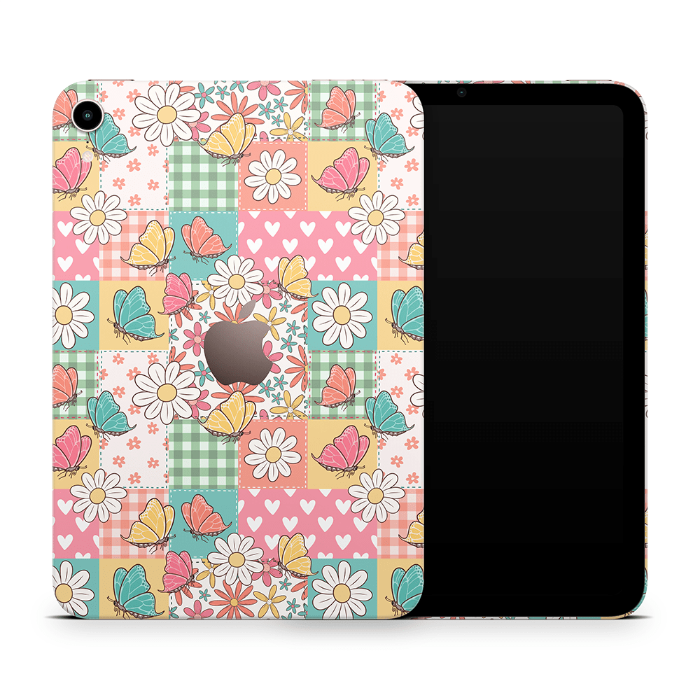 Butterfly Patchwork Apple iPad Mini Skins