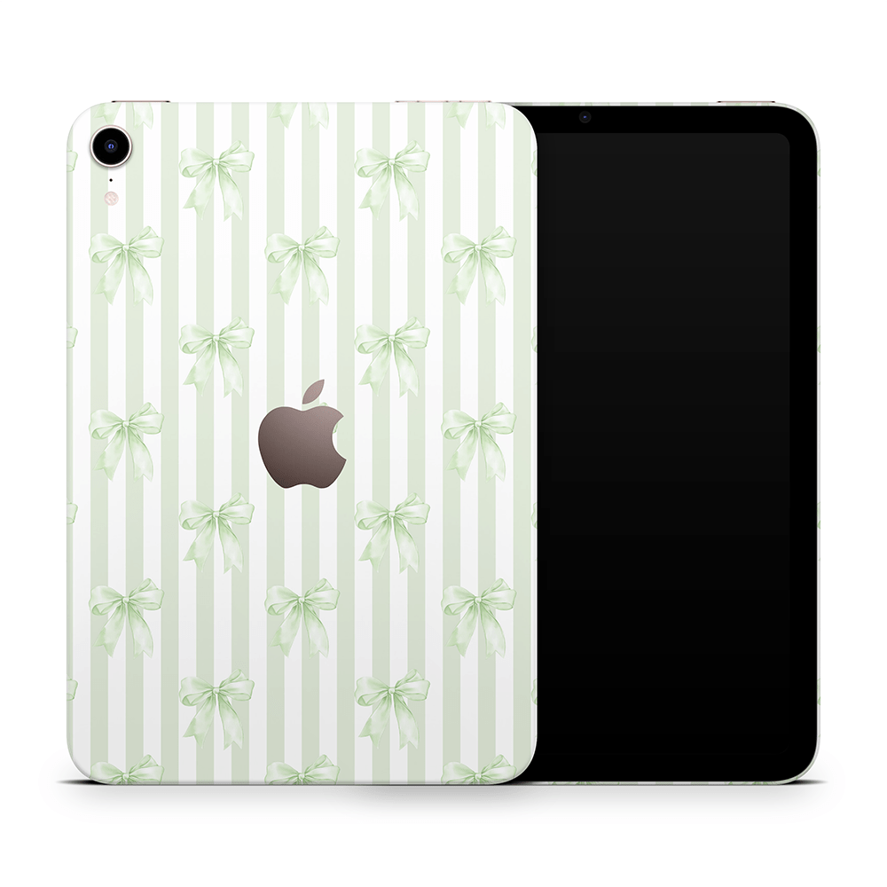Soft Green Bows Apple iPad Mini Skins