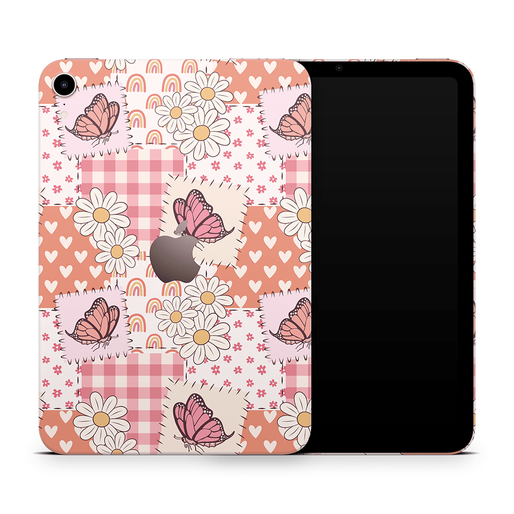 Blush Patchwork Apple iPad Mini Skins