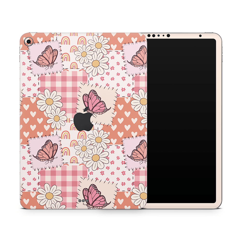 Blush Patchwork Apple iPad Pro Skins