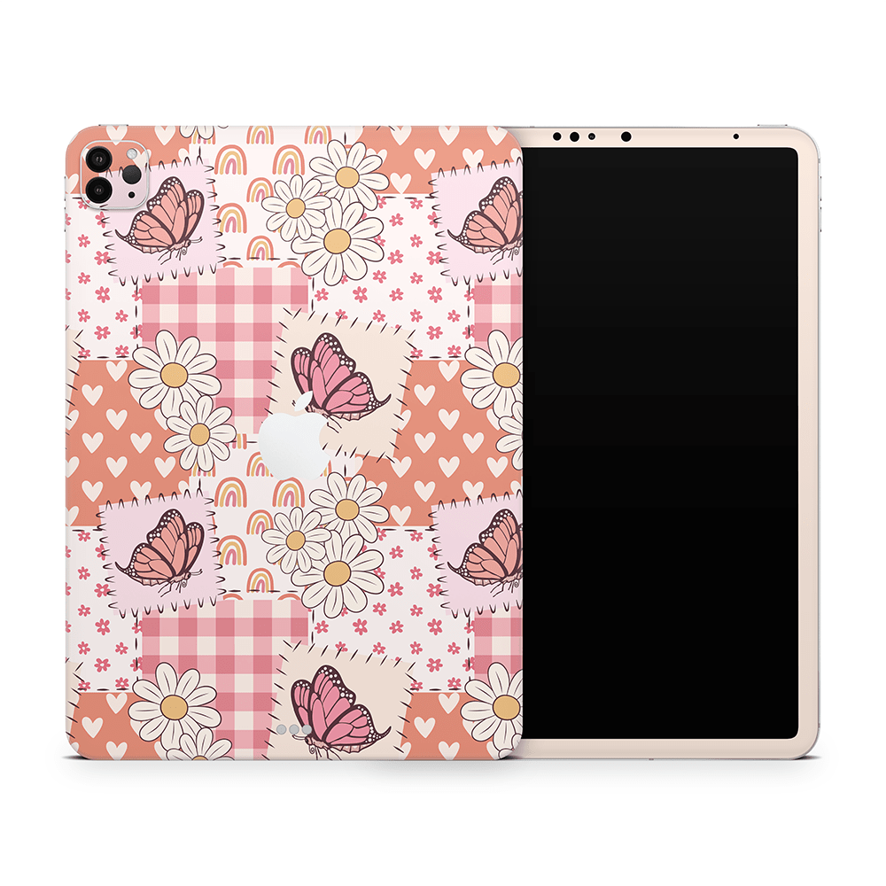 Blush Patchwork Apple iPad Pro Skins