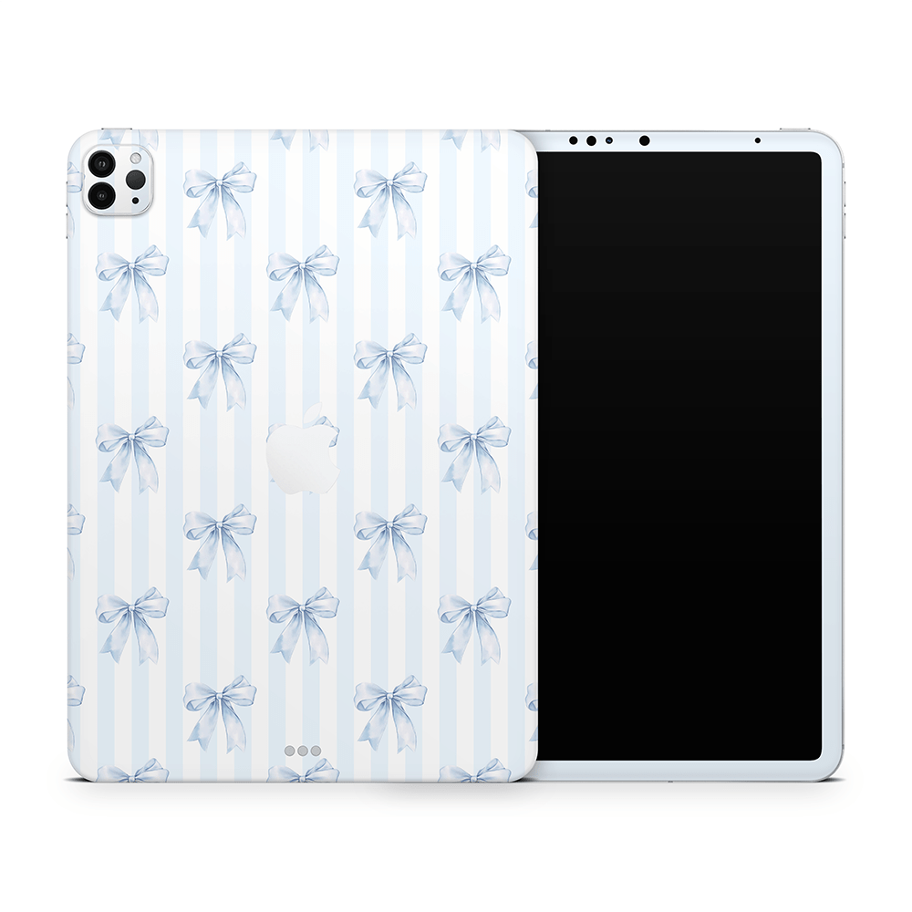 Sky Blue Bows Apple iPad Pro Skins
