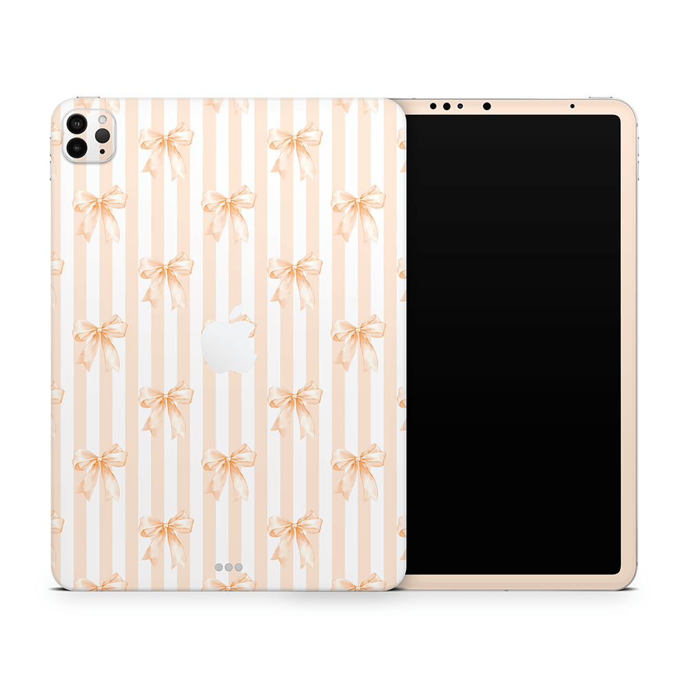 Apricot Bows Apple iPad Pro Skins