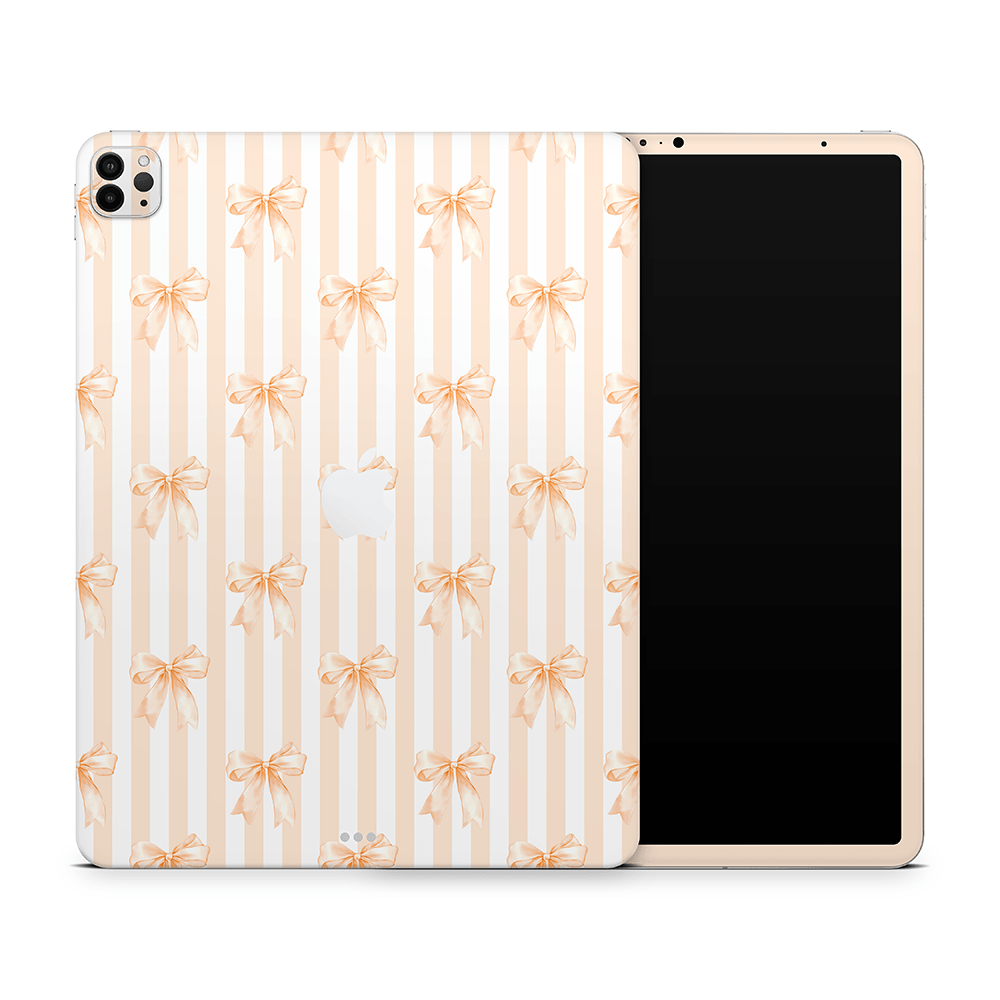 Apricot Bows Apple iPad Pro Skins