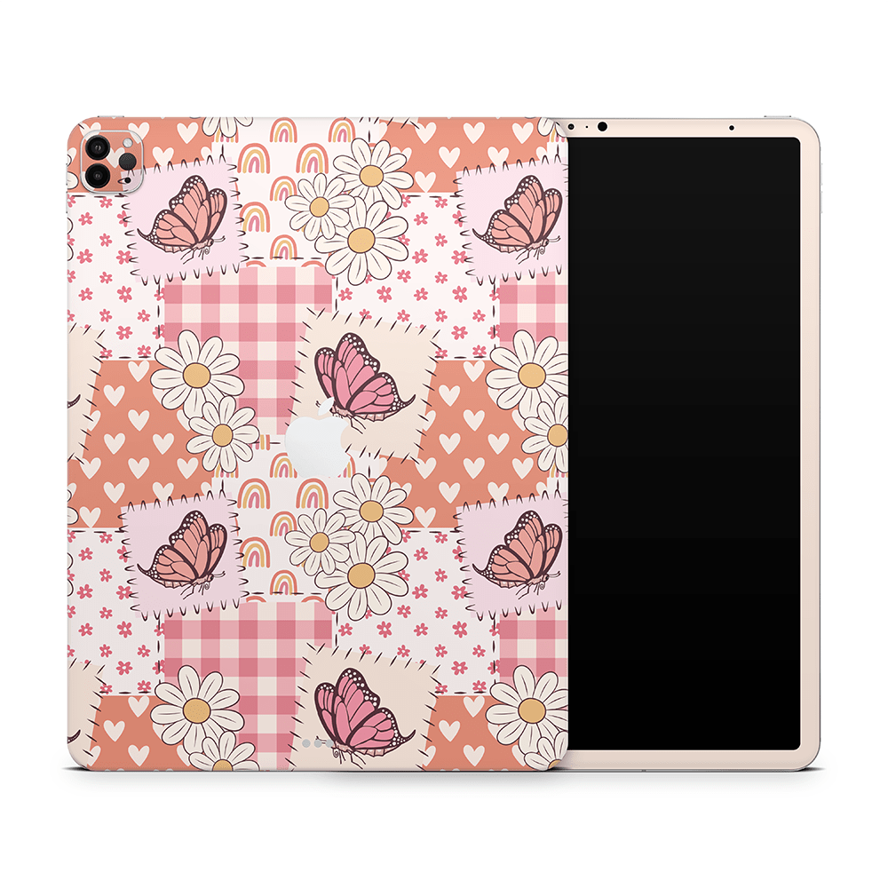 Blush Patchwork Apple iPad Pro Skins