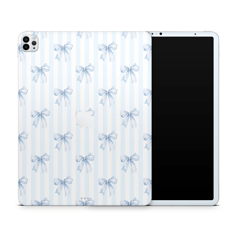 Sky Blue Bows Apple iPad Pro Skins