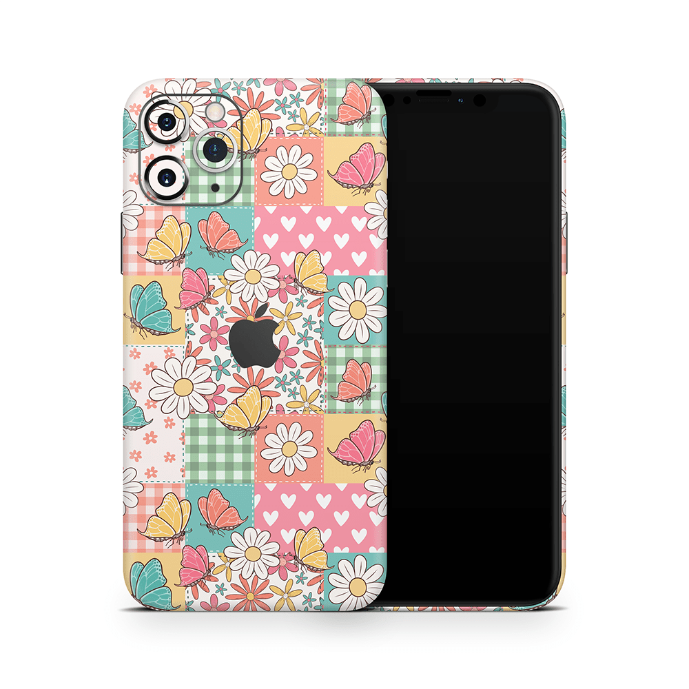 Butterfly Patchwork Apple iPhone Skins