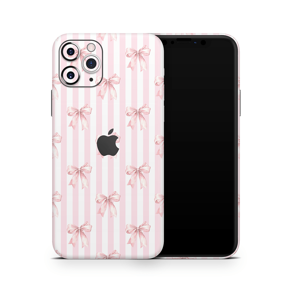 Blush Bows Apple iPhone Skins