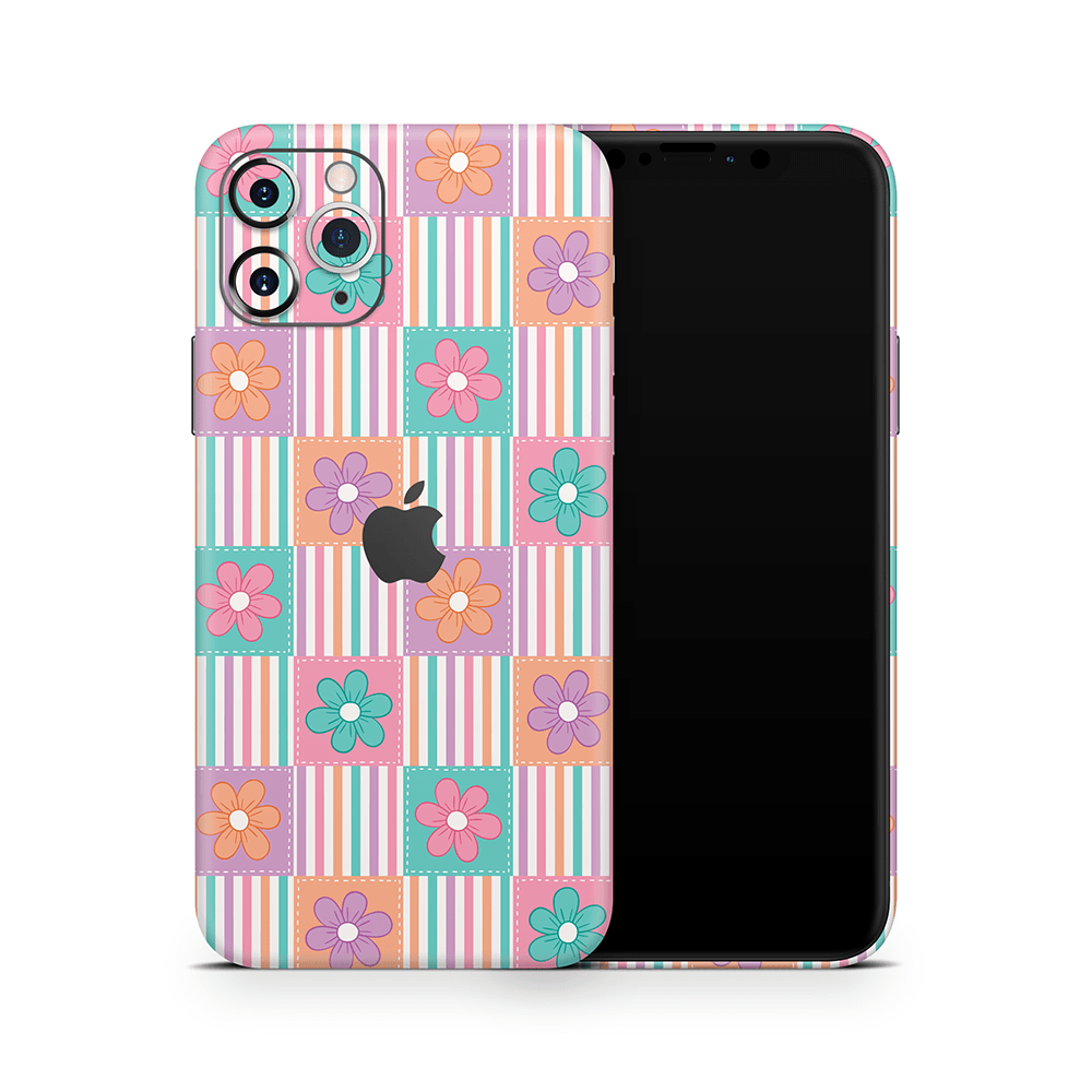 Daisy Patchwork Apple iPhone Skins