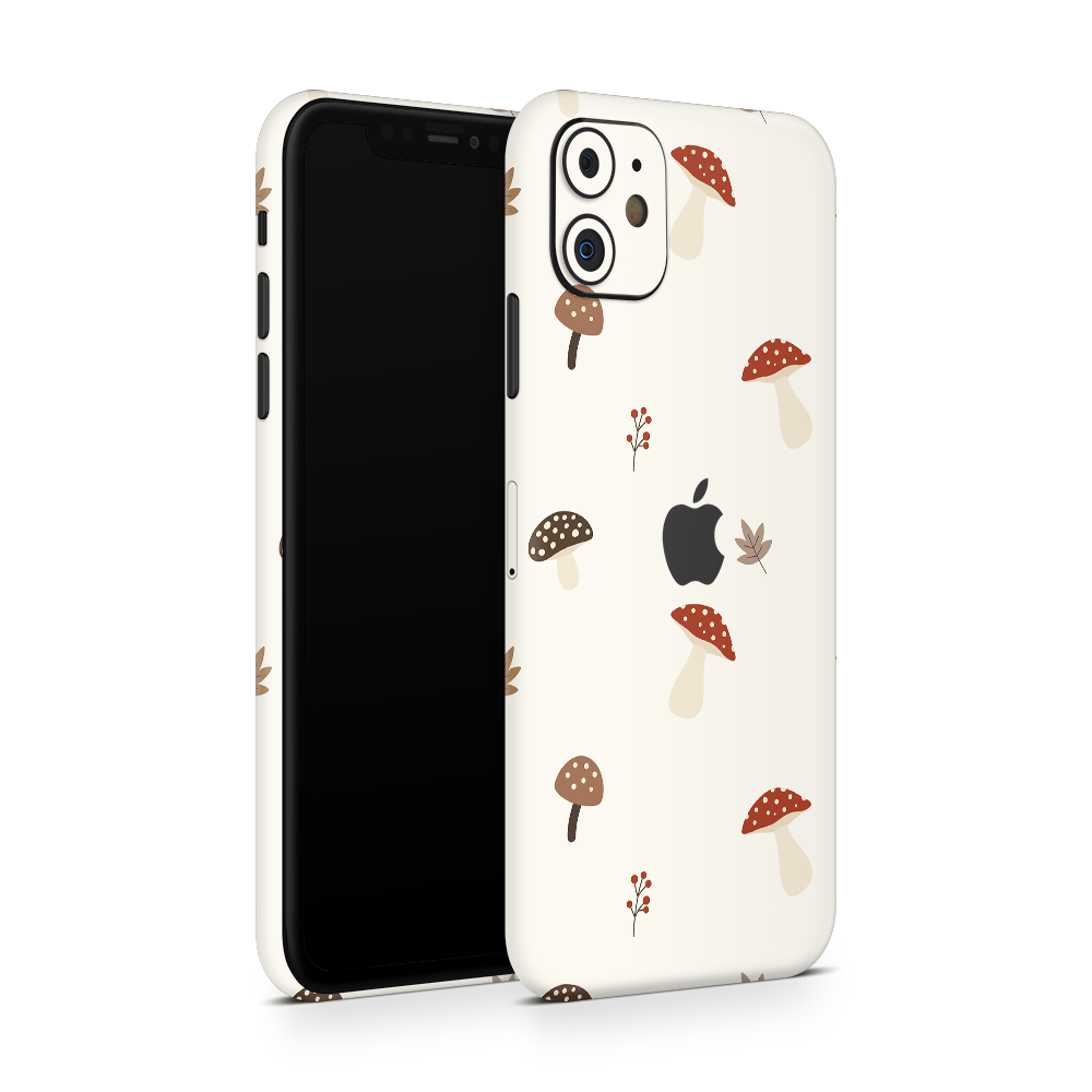 Autumn Mushies Apple iPhone Skins