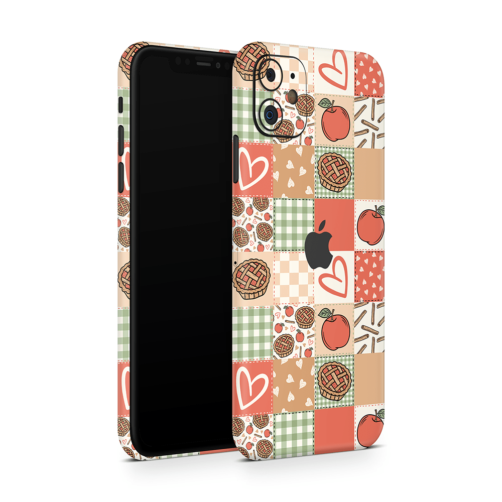 Cozy Pie Patchwork Apple iPhone Skins