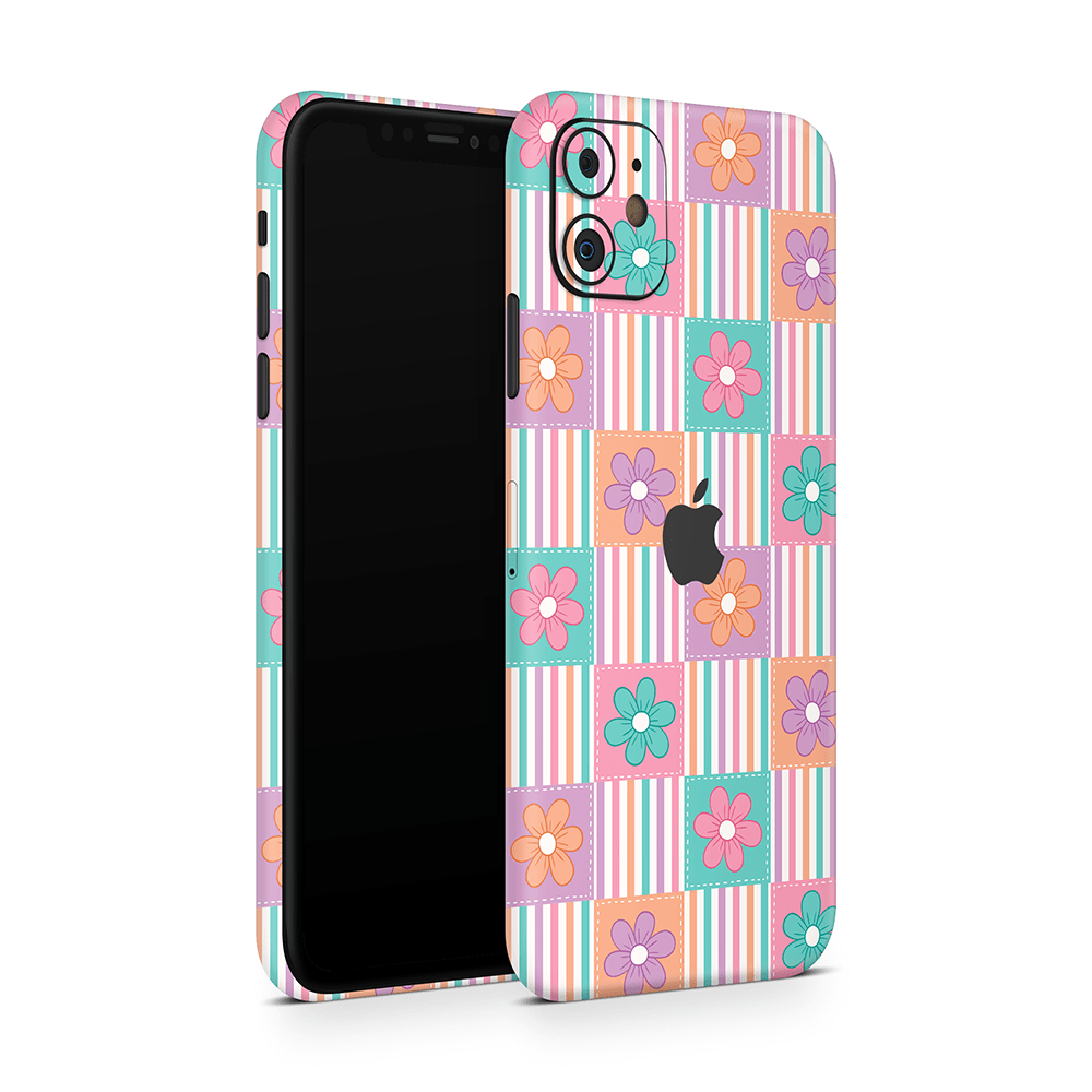Daisy Patchwork Apple iPhone Skins