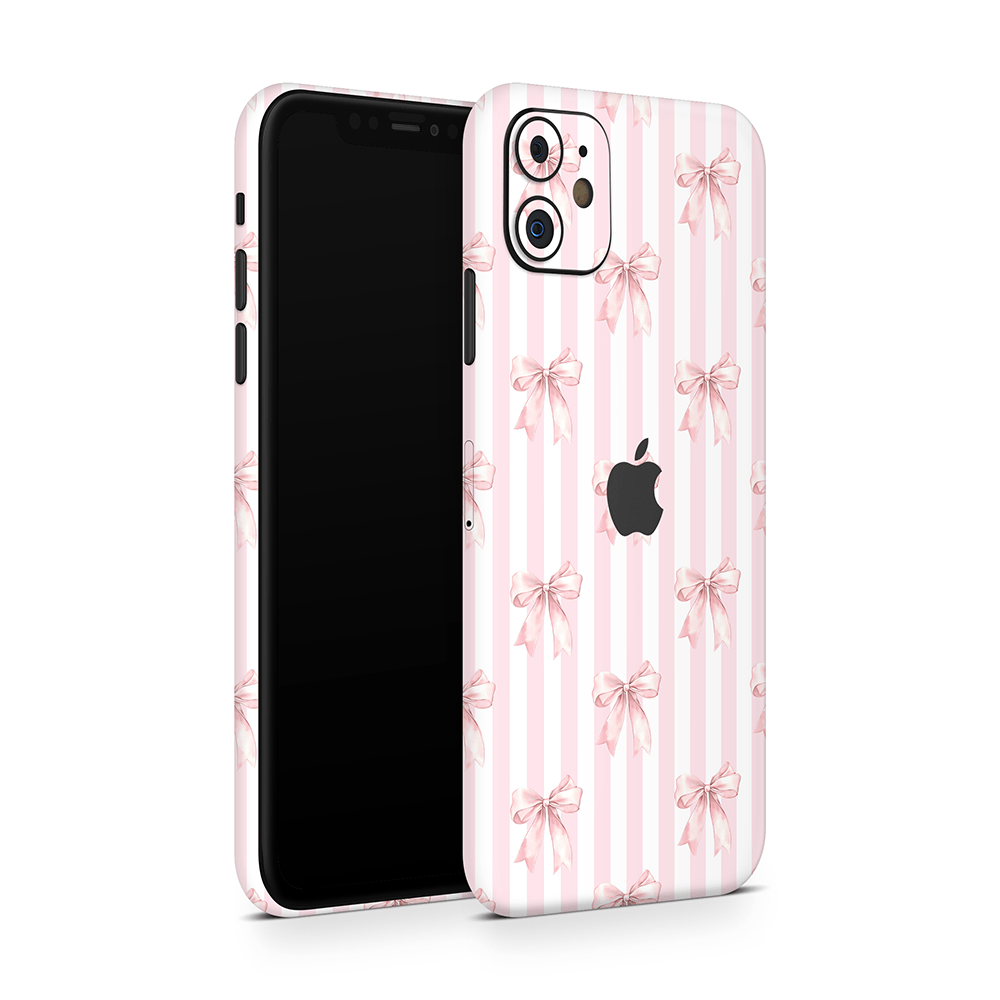 Blush Bows Apple iPhone Skins