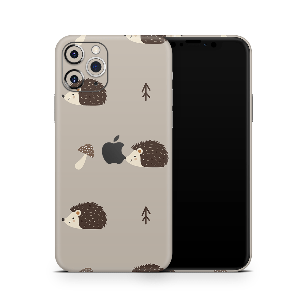 Woodsy Hedgehogs Apple iPhone Skins