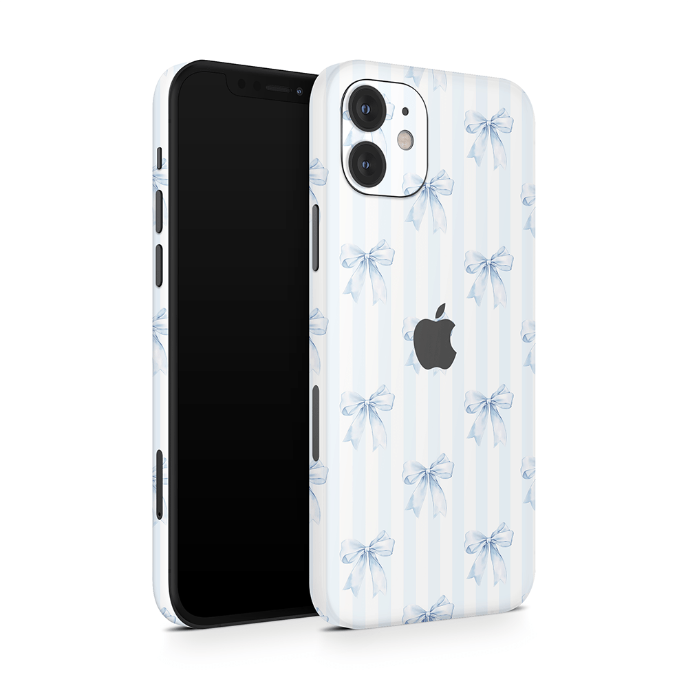 Sky Blue Bows Apple iPhone Skins