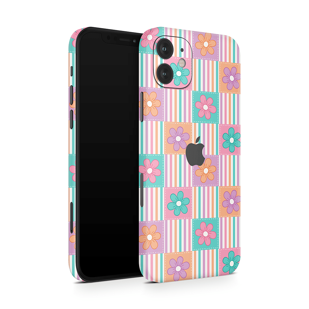 Daisy Patchwork Apple iPhone Skins