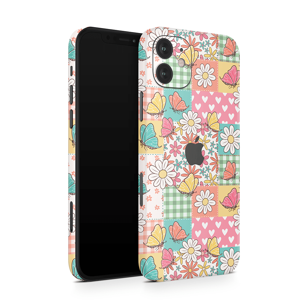 Butterfly Patchwork Apple iPhone Skins