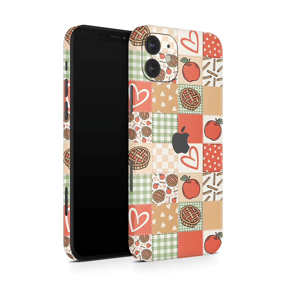 Cozy Pie Patchwork Apple iPhone Skins