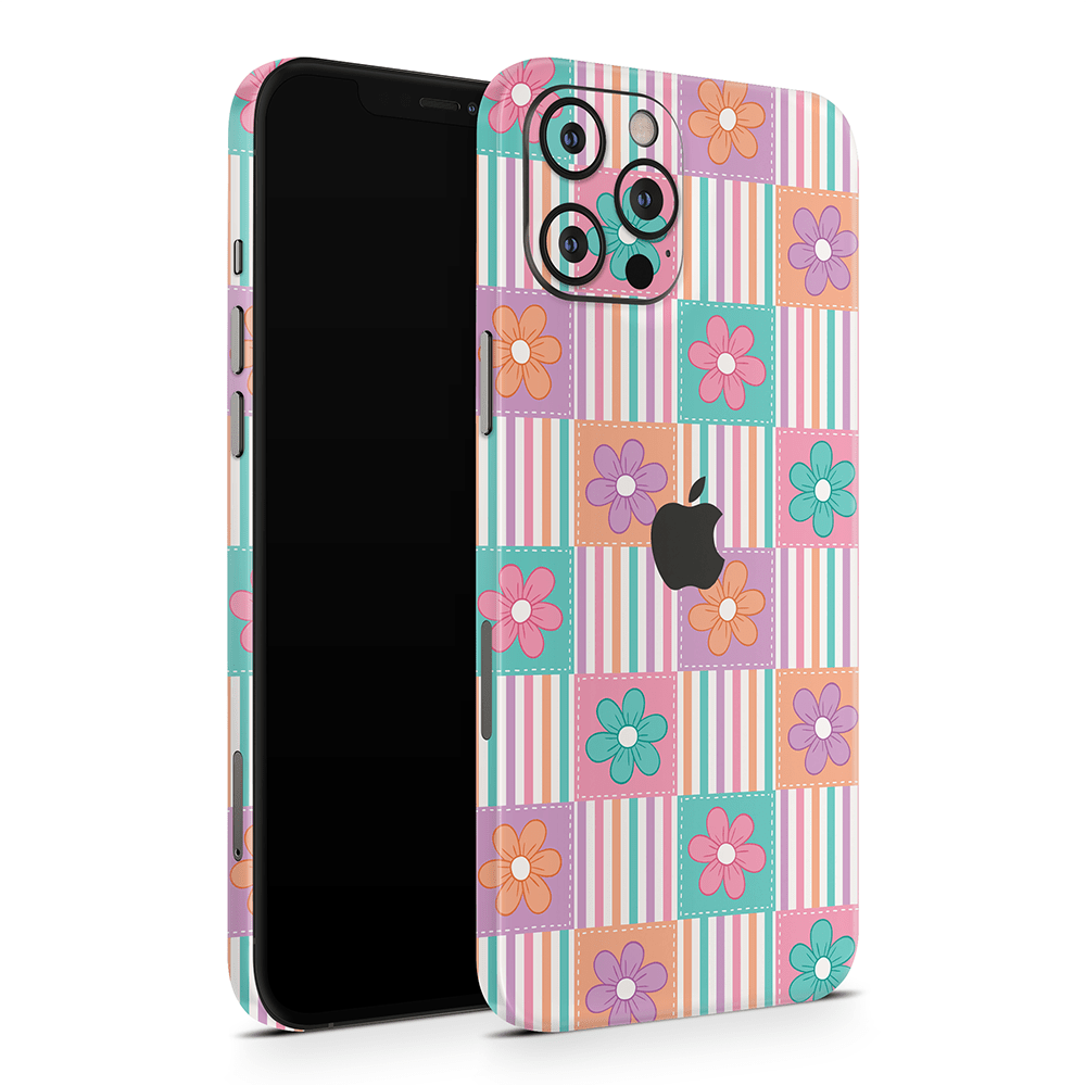 Daisy Patchwork Apple iPhone Skins