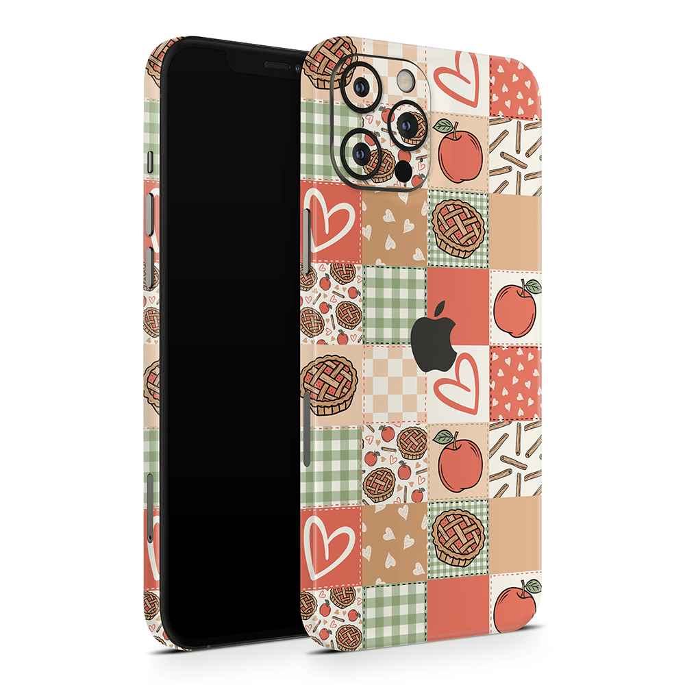 Cozy Pie Patchwork Apple iPhone Skins