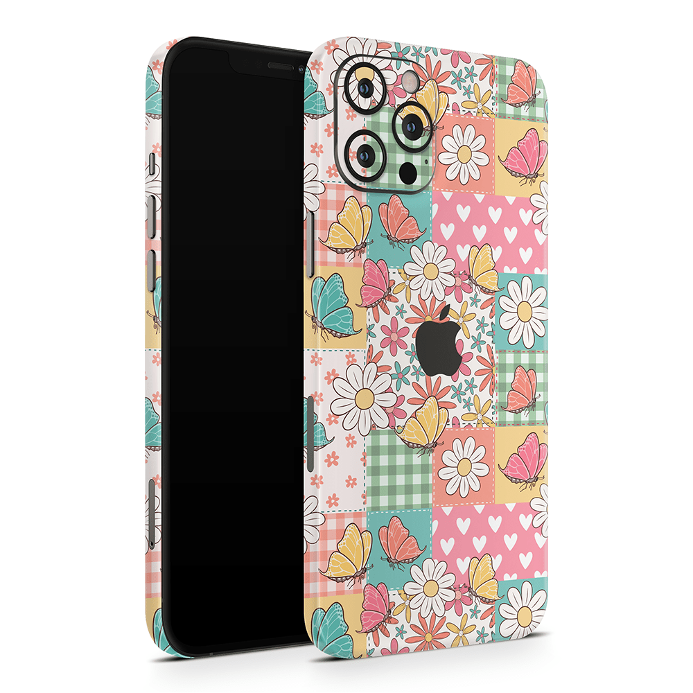 Butterfly Patchwork Apple iPhone Skins