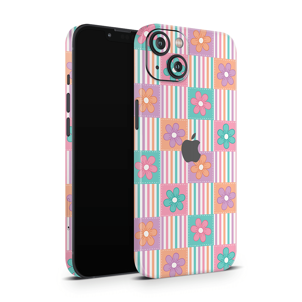 Daisy Patchwork Apple iPhone Skins