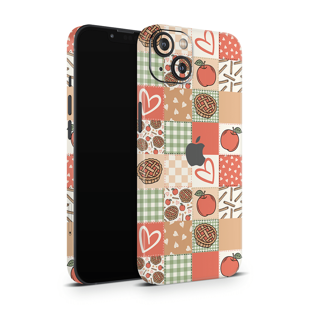 Cozy Pie Patchwork Apple iPhone Skins
