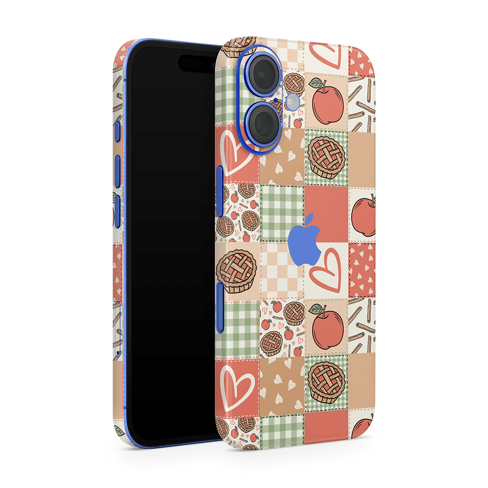 Cozy Pie Patchwork Apple iPhone Skins