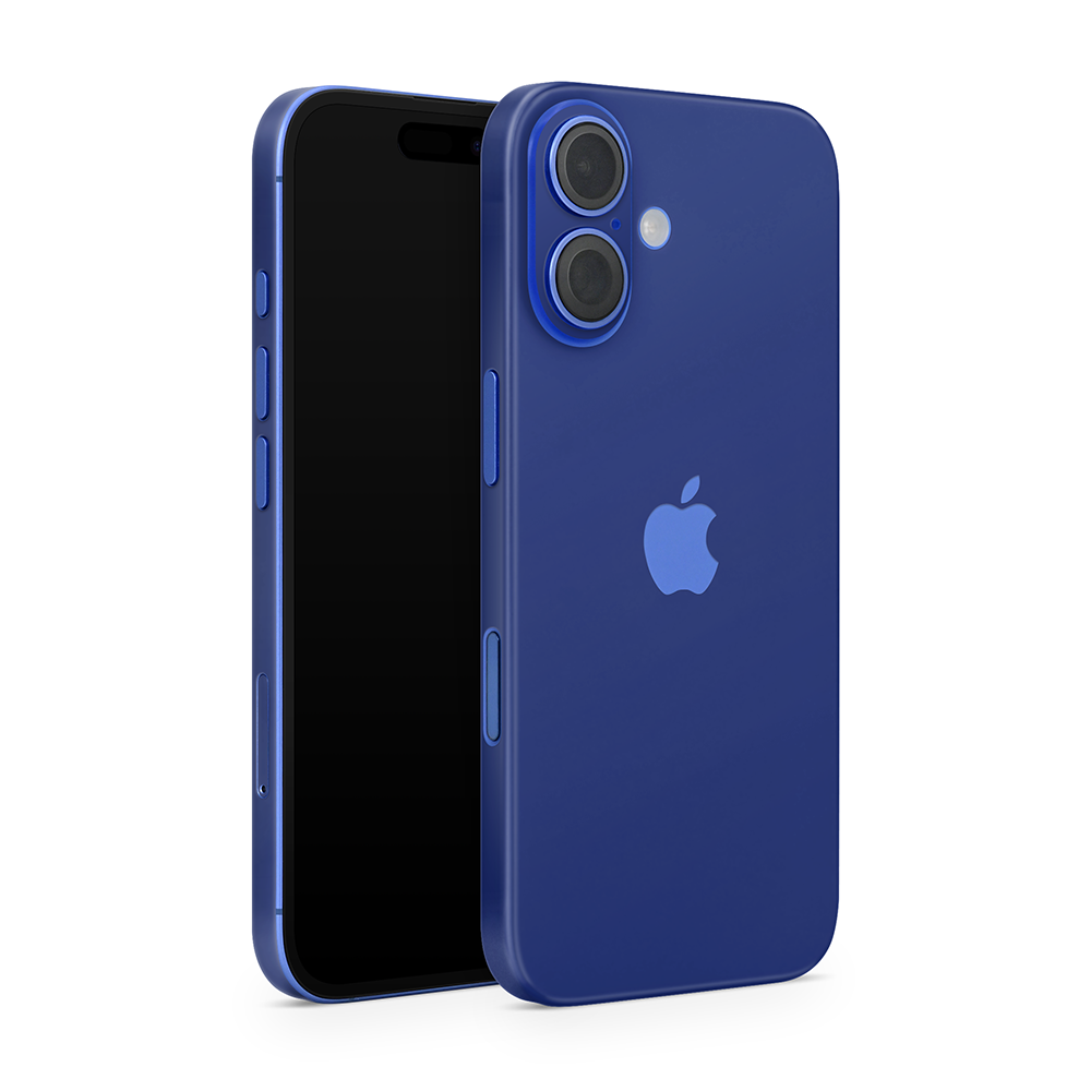 Royal Blue Apple iPhone Skins