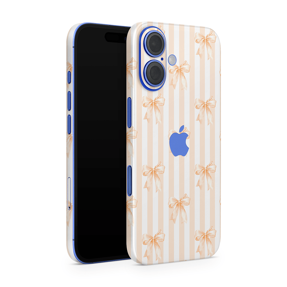 Apricot Bows Apple iPhone Skins